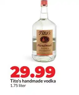 Hy-Vee Tito's handmade vodka offer