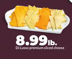 Hy-Vee Di Lusso premium sliced cheese offer