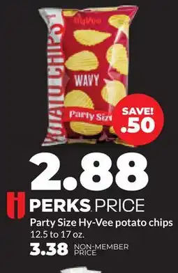 Hy-Vee Party Size Hy-Vee potato chips offer