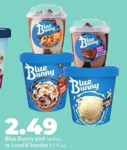 Hy-Vee Blue Bunny pint 14 fl oz. or Load'd Sundae 8.5 fl. oz offer