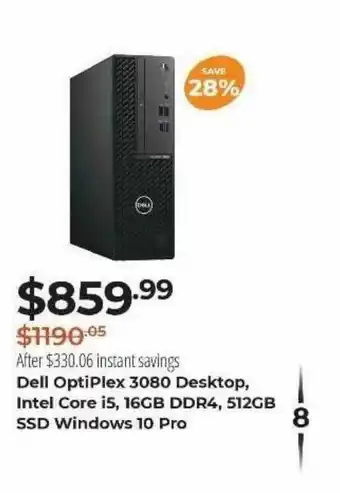 Newegg Dell Optiplex 3080 Desktop Intel Core I5 16gb Ddr4 512gb Ssd Windows 10 Pro offer