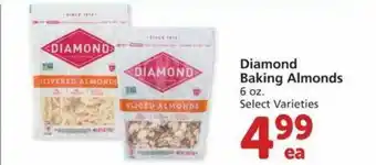 Albertsons Diamond Baking Almonds Select Varieties offer