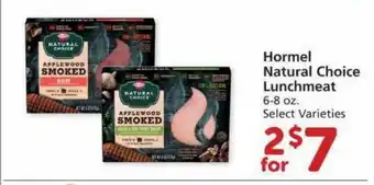 Albertsons Hormel Natural Choice Lunchmeat Select Varieties offer