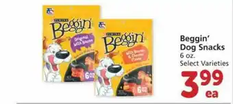 Albertsons Beggin's Dog Snacks Select Varieties offer