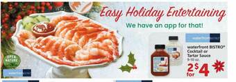 Albertsons Waterfront Bistro Cocktail Or Tartar Sauce offer