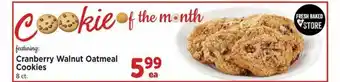 Albertsons Cranberry Walnut Oatmeal Cookies offer