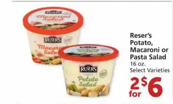 Albertsons Reser's Potato Macaroni Or Pasta Salad Select Varieties offer
