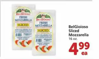 Albertsons Belgioiso Sliced Mozzarella offer