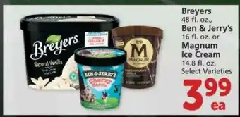 Albertsons Breyers Ben & Jerry's Or Magnum Ice Cream Select Varieties offer