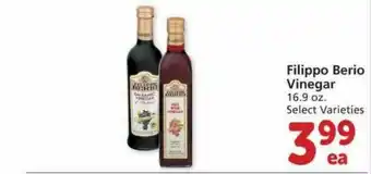 Albertsons Filippo Berio Vinegar Select Varieties offer