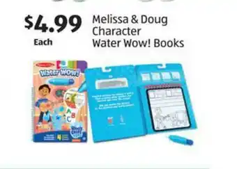 Aldi Melissa & Douh Character Water Wow! Books offer