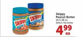 Albertsons Skippy Peanut Butter Select Varieties offer