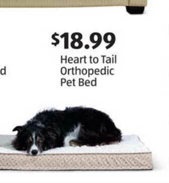 Aldi Heart To Tail Orthopedic Pet Bed offer