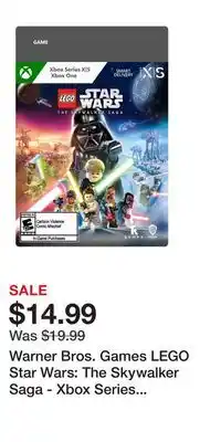 Game Stop Warner Bros. Games LEGO Star Wars: The Skywalker Saga - Xbox Series X, Xbox One offer