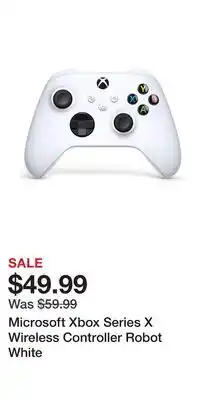 Game Stop Microsoft Xbox Series X Wireless Controller Robot White offer