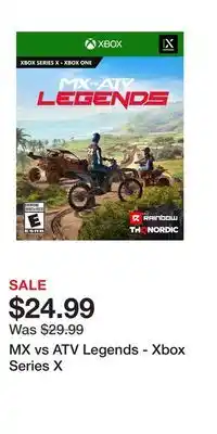 Game Stop MX vs ATV Legends - Xbox Series X offer