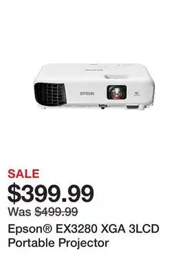 Office Depot Epson EX3280 XGA 3LCD Portable Projector offer