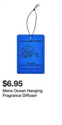 Bath & Body Works Mens Ocean Hanging Fragrance Diffuser offer