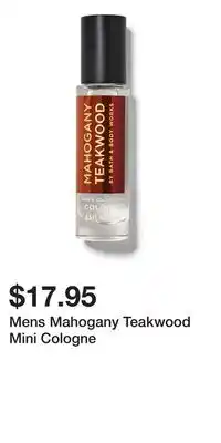 Bath & Body Works Mens Mahogany Teakwood Mini Cologne offer