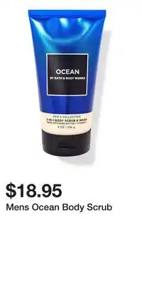 Bath & Body Works Mens Ocean Body Scrub offer