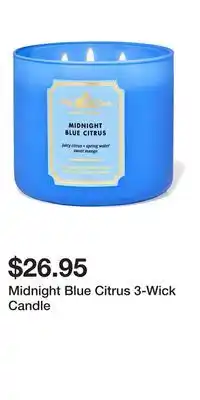 Bath & Body Works Midnight Blue Citrus 3-Wick Candle offer