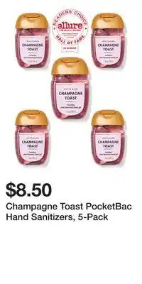 Bath & Body Works Champagne Toast PocketBac Hand Sanitizers, 5-Pack offer