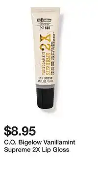 Bath & Body Works C.O. Bigelow Vanillamint Supreme 2X Lip Gloss offer