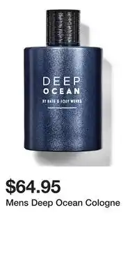 Bath & Body Works Mens Deep Ocean Cologne offer