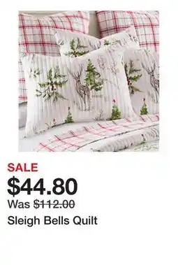 Belk Sleigh Bells Quilt offer