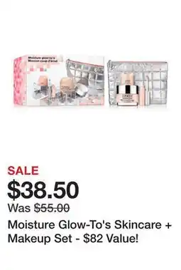 Belk Moisture Glow-To's Skincare + Makeup Set - $82 Value! offer