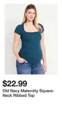 Old Navy Old Navy Maternity Square-Neck Ribbed Top offer