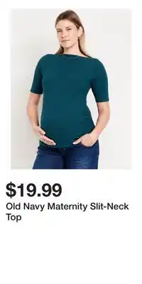 Old Navy Old Navy Maternity Slit-Neck Top offer