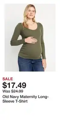 Old Navy Old Navy Maternity Long-Sleeve T-Shirt offer