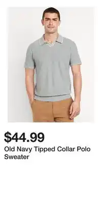 Old Navy Old Navy Tipped Collar Polo Sweater offer