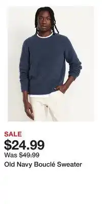 Old Navy Old Navy Bouclé Sweater offer