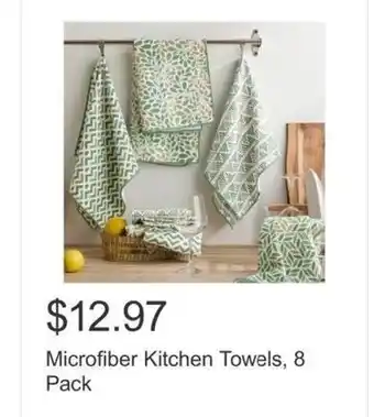 Costco Microfiber Kitchen Towels, 8 Pack offer