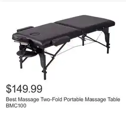 Costco Best Massage Two-Fold Portable Massage Table BMC100 offer