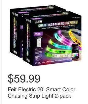 Costco Feit Electric 20' Smart Color Chasing Strip Light offer