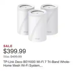 Costco TP-Link Deco BE11000 Wi-Fi 7 Tri-Band Whole- Home Mesh Wi-Fi System,... offer