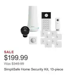 Costco SimpliSafe Home Security Kit, 13-piece offer