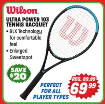 Big 5 Wilson Ultra Power 103 Tennis Racquet offer