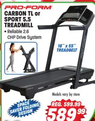 Big 5 ProForm Carbon TL Treadmill offer