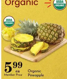 Pavilions Organic Pineapple offer