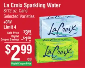 Smart & Final La Croix Sparkling Water offer