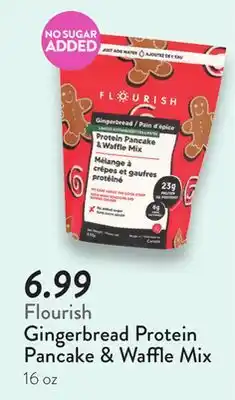 Fresh Thyme Flourish Gingerbread Protein Pancake & Waffle Mix offer