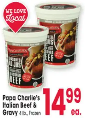 Jewel-Osco Papa Charlie's Italian Beef & Gravy offer