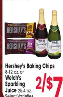 Jewel-Osco Hershey's Baking Chips 8-12 oz. or Welch's Sparkling Juice 25.4 oz offer