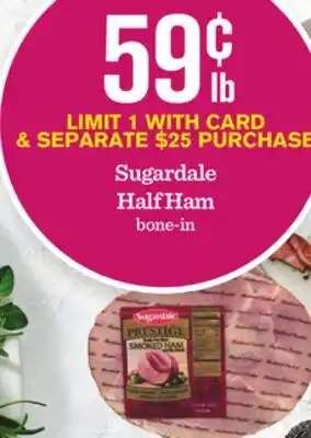 Mariano's Sugardale Half Ham offer