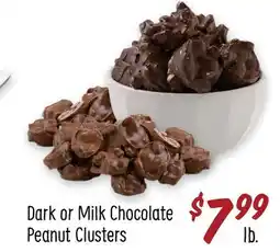 Sprouts Farmers Market Dark or Milk Chocolate Peanut Clusters offer