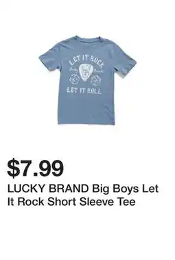 Marshalls LUCKY BRAND Big Boys Let It Rock Short Sleeve Tee offer